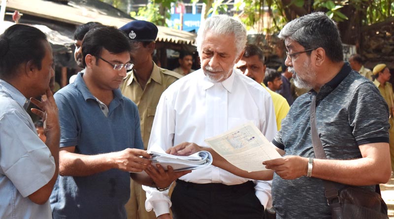 Naseeruddin Shah filming 'Debotar Grash' scene at Suri