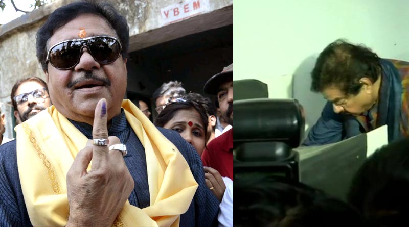Satrughna Sinha casts vote in Kadam Kuan, Patna