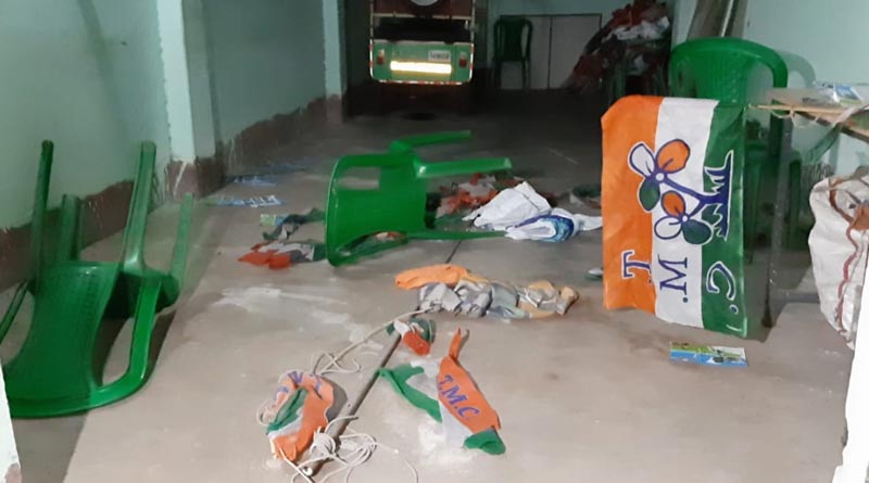 Trinamool Congress office vandalized at Lake Town, complaint filed