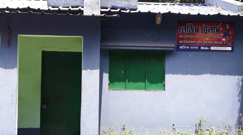 Man opens a tailoring shop at TMC office in Durgapur