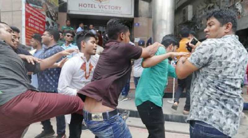 Serial blasts near BNP central office in Nayapaltan,Dhaka