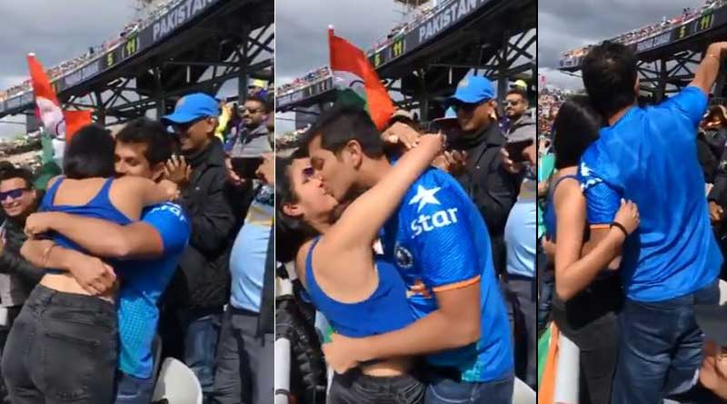 Viral video: Man proposes his girlfriend in Indian vs Pakistan match