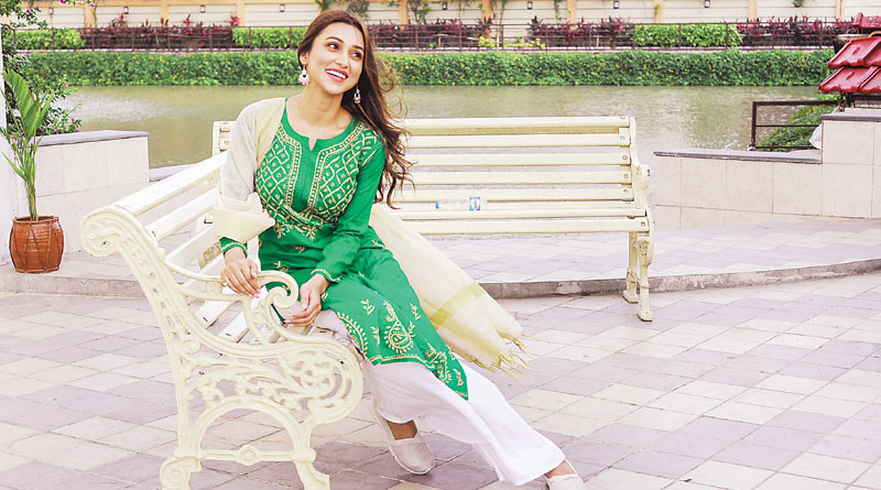 Mimi Chakraborty's exclusive interview in Sangbad Pratidin