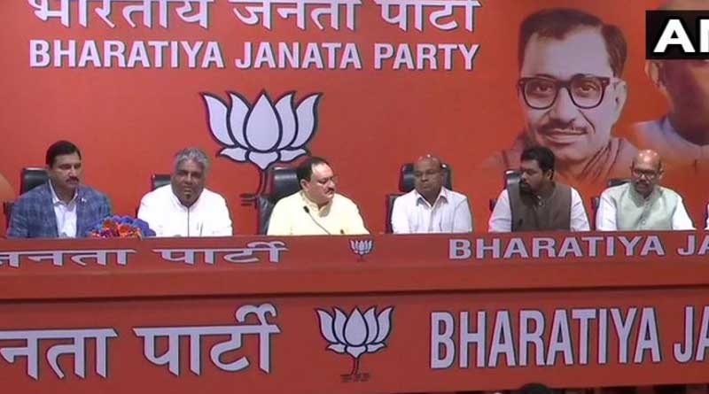 TDP MPs of Rajya Sabha join BJP in presence of JP Nadda