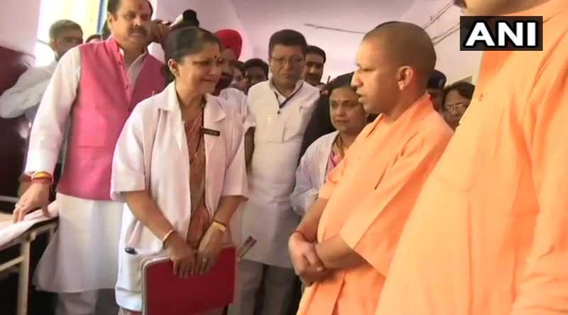 Media persons locked up in Moradabad hospital's emergency ward.