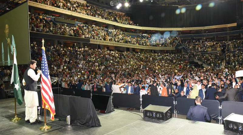 Imran Khan’s speech in US disrupted by Baloch activists
