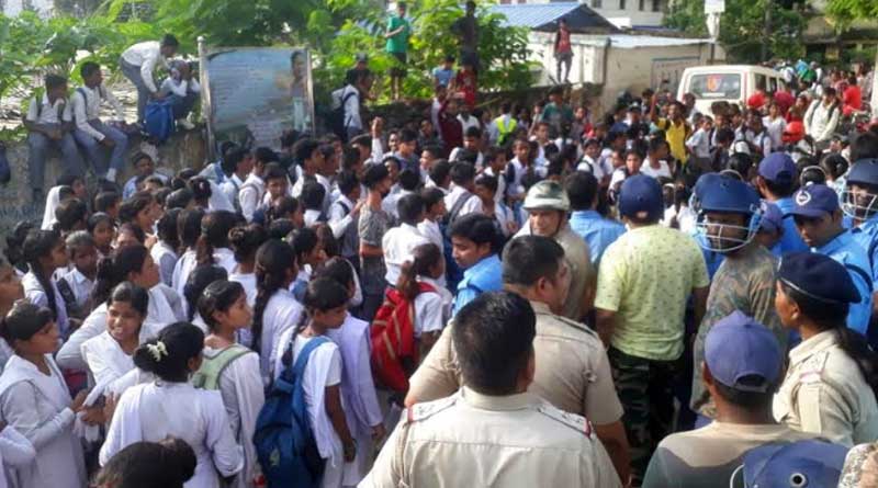 Police-Parents Clash erupts tension at Malda School