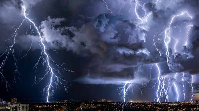 Five people killed by lightening in Jhargram, 22 injured