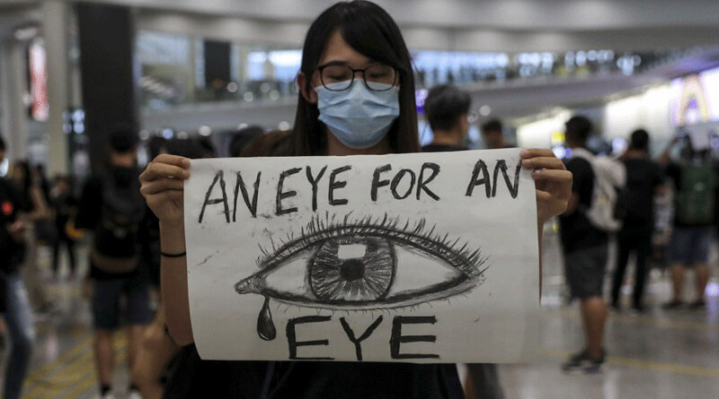 Hong Kong pushed to the brink of no return, says Lam