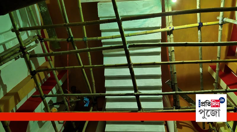 64 Pally Durga Puja 2019 theme is stairs to the goddess
