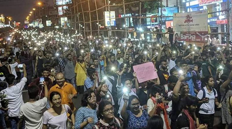 'Azadi' Slogan heard from the rally by SFI in Jadavpur University