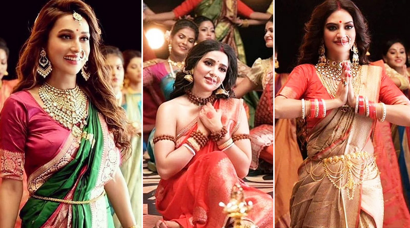 Mimi, Nusrat , Subhashree to feature together for a Puja special song