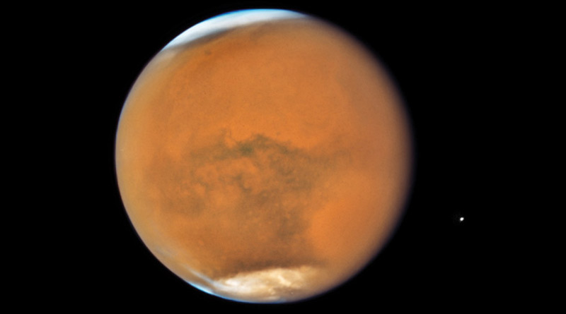 Mars Express captures beautiful winter season on planet Mars