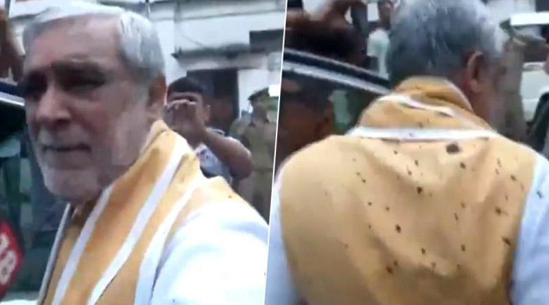 Ink thrown at Union Minister Ashwini Kumar Choubey