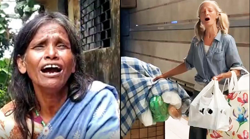 A lady goes viral in Los Angeles, California for her singing talent