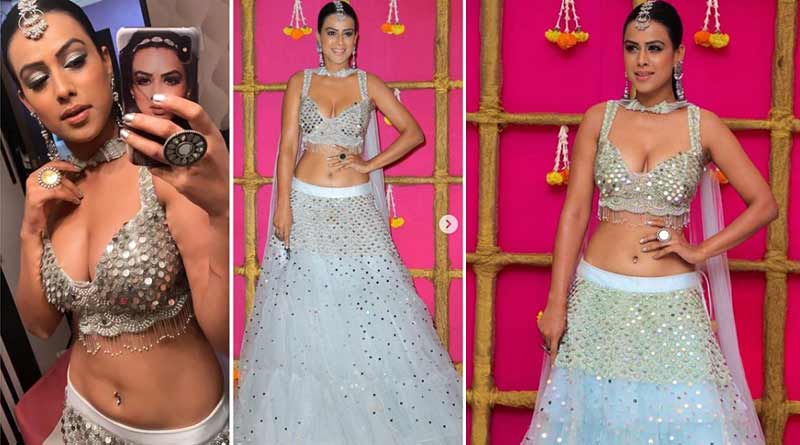 Model Nia Sharma's lehenga catches fire during Diwali