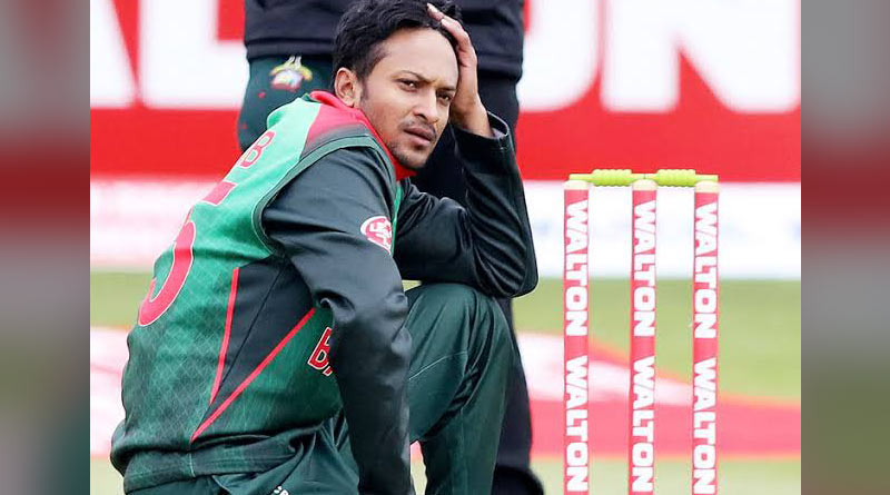 Bangladesh allrounder Shakib Al Hasan banned from all cricket by ICC