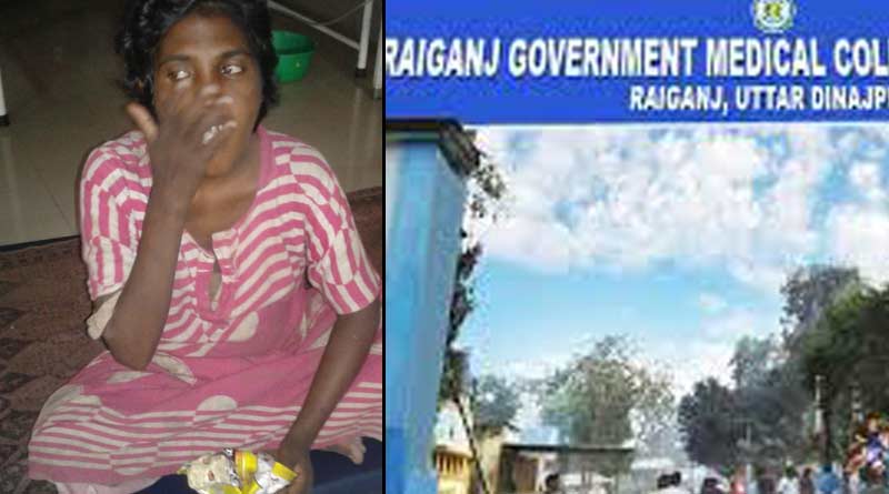 Pregnant woman rscued from the side of dustbin at Raigunj