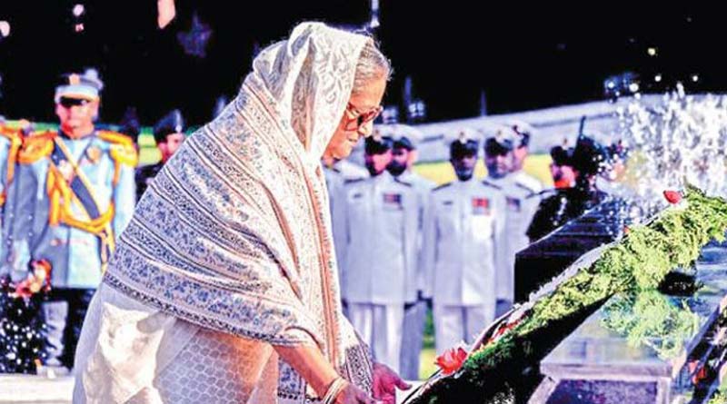 PM Sheikh Hasina pays homage to Armed Forces martyrs