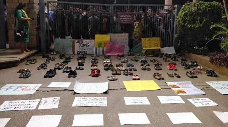 A group of students in IIM, Bangalore gathered 'non-protest' on CAA issue