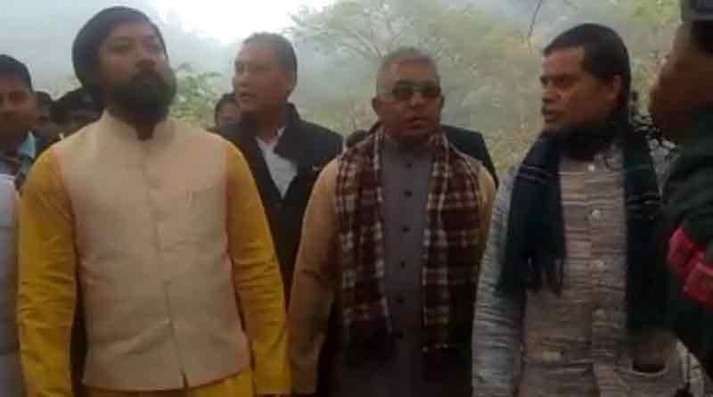 BJP state president Dilip Ghosh jibes at CM in Boxa Fort.