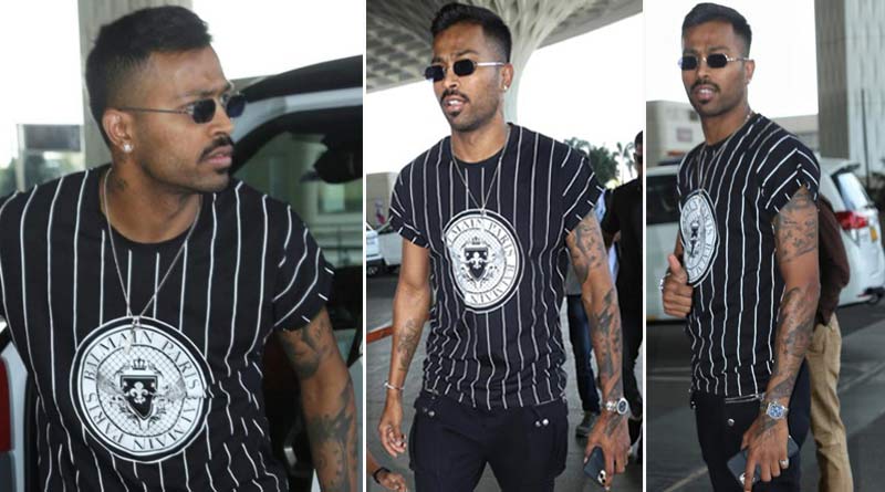 Hardik Pandya spotted with expensive watch and sneakers