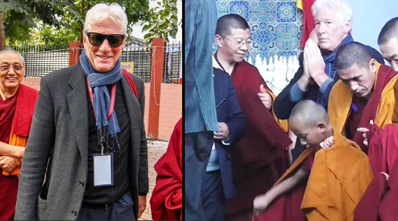 Richard Gere attending session of the Dalai Lama in Bodh Gaya