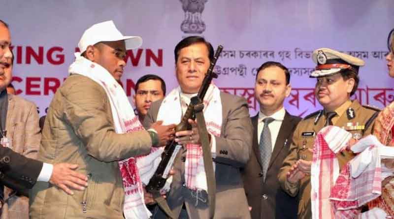 1615 NDFB cadres lay down arms at surrender ceremony in Assam