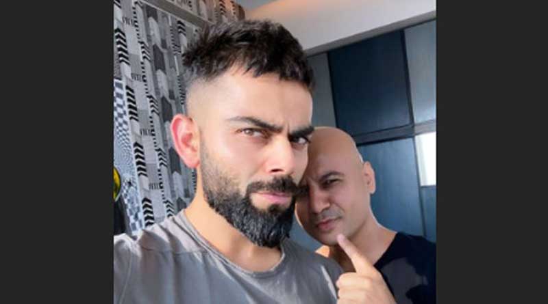 Virat Kohli flaunts his New Hair Style on Social Media