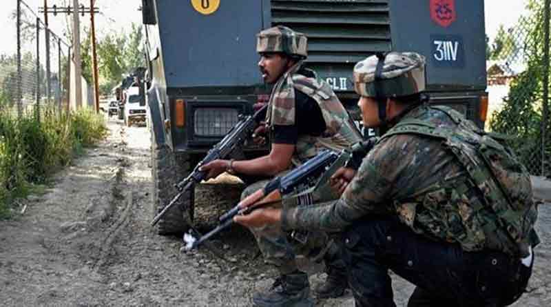 One unidentified terrorist killed in the encounter underway at Kulgam