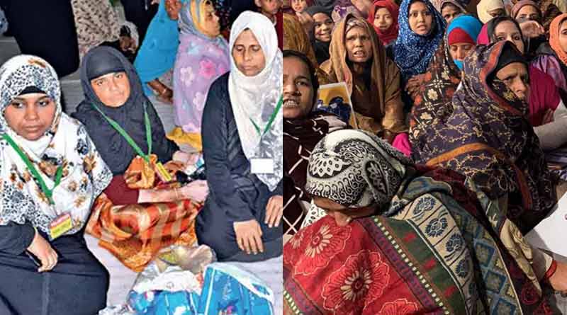 Students make biotoilet, distribute napkines and food to the protesters at Park Circus
