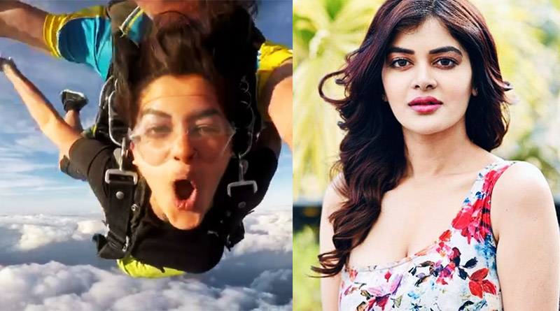 Tollywood actress Madhumita Sarkar's Sky diving video goes viral