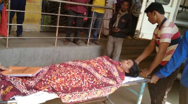 A Madhyamik student giving exam from hospital bed at Arambagh
