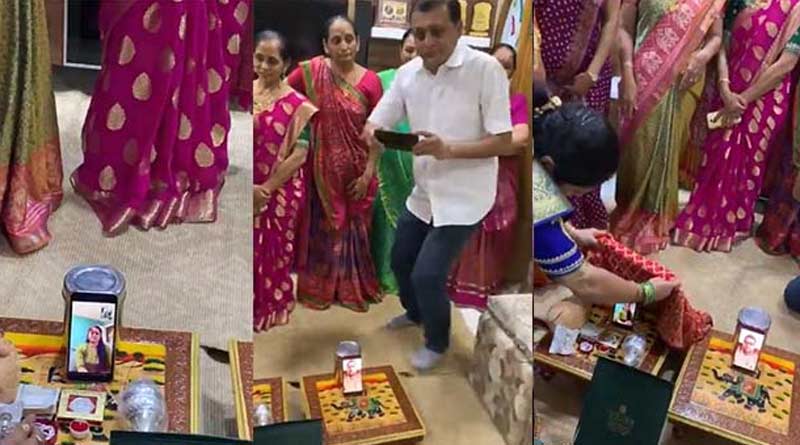 Gujarati family performing roka ceremony on video call is going viral
