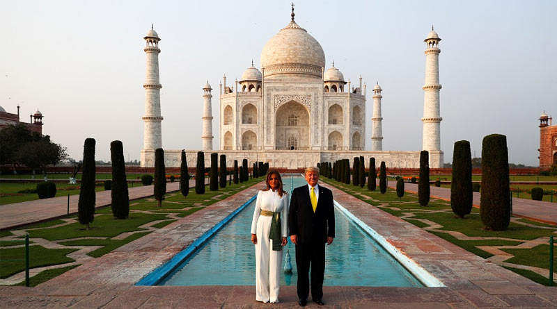 Trump-at-Tajmahal