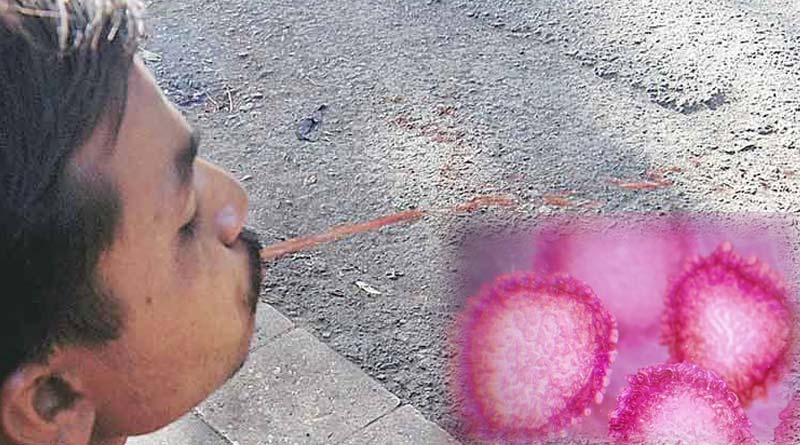 To stop spitting on the road Kolkata Police will charge fine
