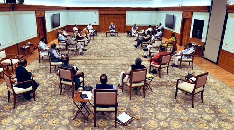 Social Distancing demo at PM's Cabinet meet as Lockdown begins