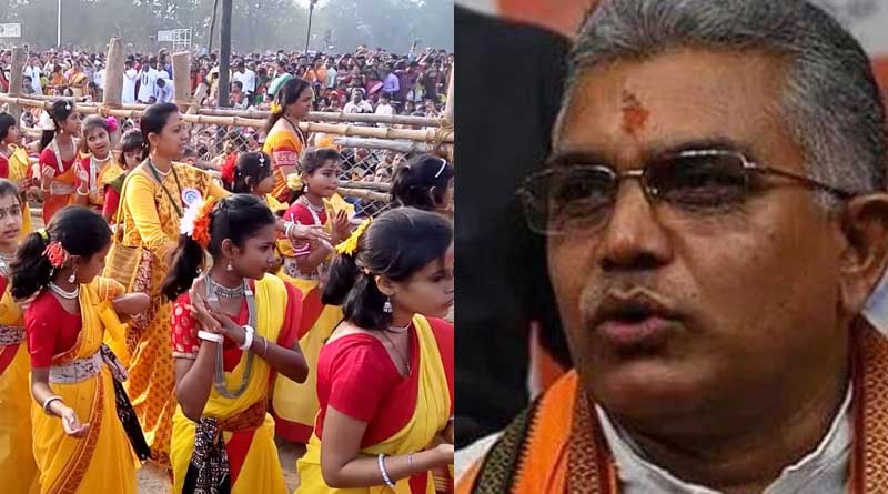 BJP State president Dilip Ghosh mourns as Vishwabharati cancels Dol