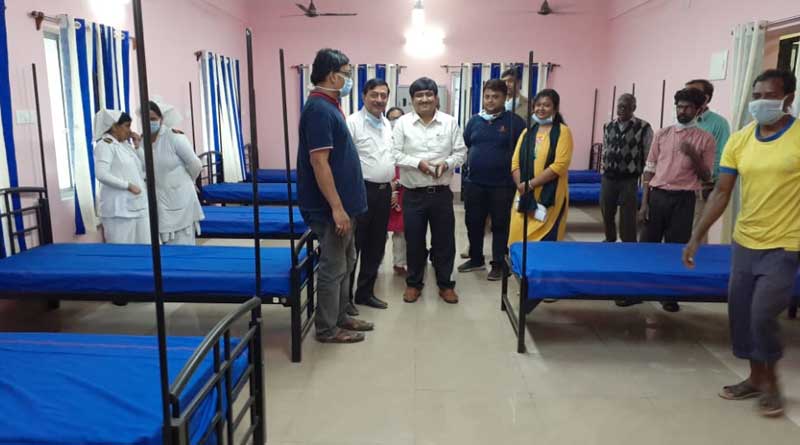 A british engineer comes for work is in isolation at Purulia hospital