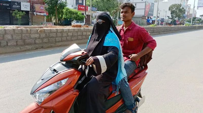 Telengana woman rides 1400 km to bring back son