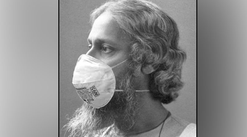 Now picture of Rabindranath Tagore appears in social media