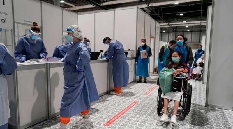 Spain's corona virus death rate quickens again after 5 days