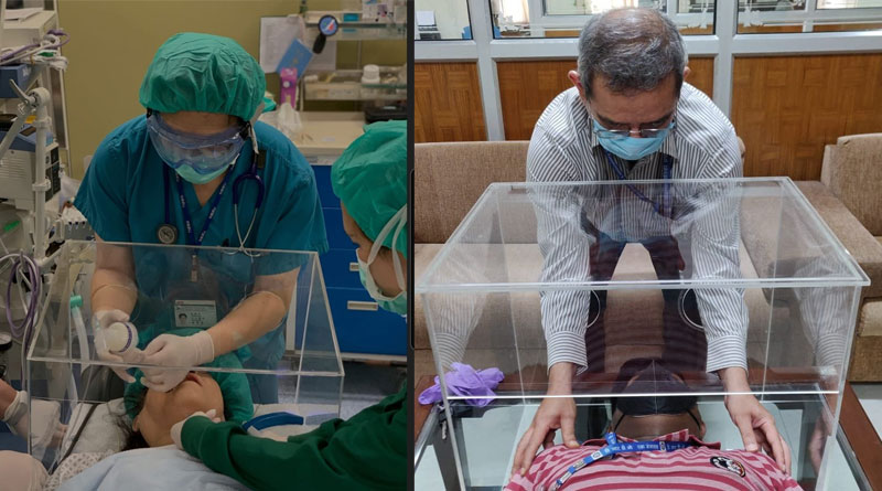 Students of IIT GIwahati making special incubation box for Doctors