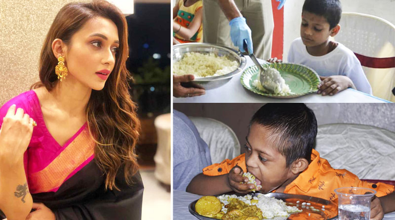 Mimi Chakraborty extends help HIV positive children on Bengali new year