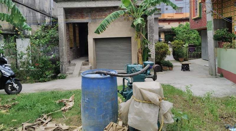Generators working in villages creating sound pollution