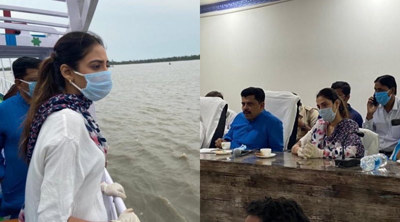 Nusrat Jahan did meeting with Hingalganj BDO about post Amphan situation