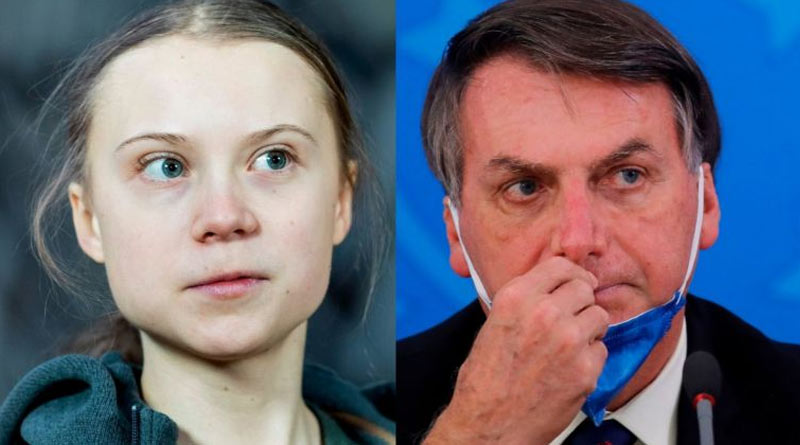 Brazil President failed to combat Coronavirus, accusses climate activist Greta Thunberg
