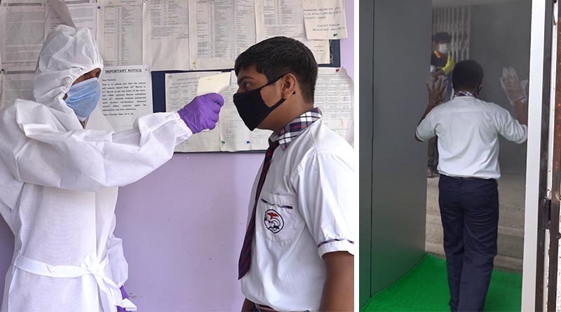 School authority made students taking part in sanitization process sparks controversy