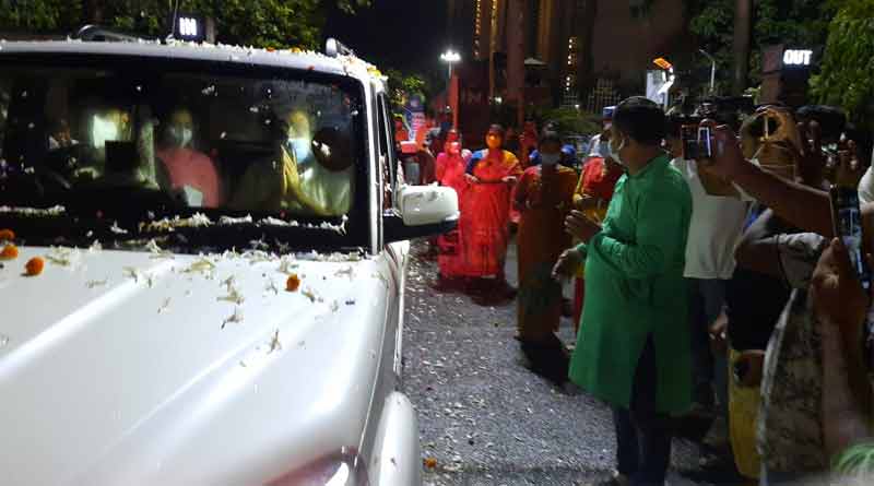 Local people welcomes covid warrior Sujit Bose