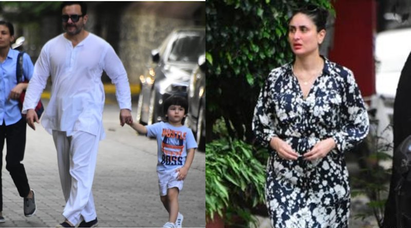 Kareena and Saif trolled for going Marine Drive with Taimur without masks